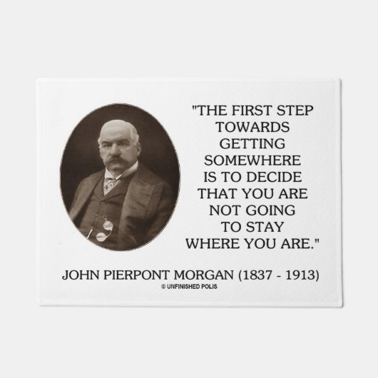 J.P. どこかに得ることの方のモーガンの第一歩 ドアマット (正面)