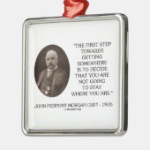 J.P. どこかに得ることの方のモーガンの第一歩 メタルオーナメント (左)