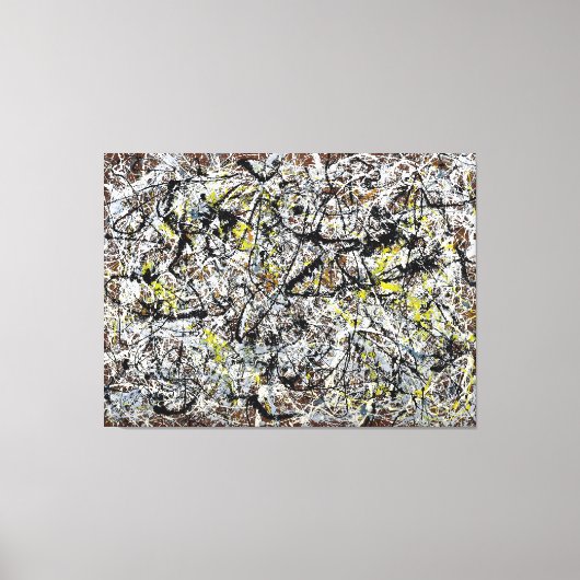 J. P. -インディアン赤地の壁画 – 1950 - キャンバスプリント (正面)