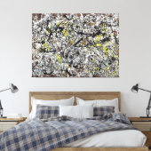 J. P. -インディアン赤地の壁画 – 1950 - キャンバスプリント (インサイチュ (寝室))