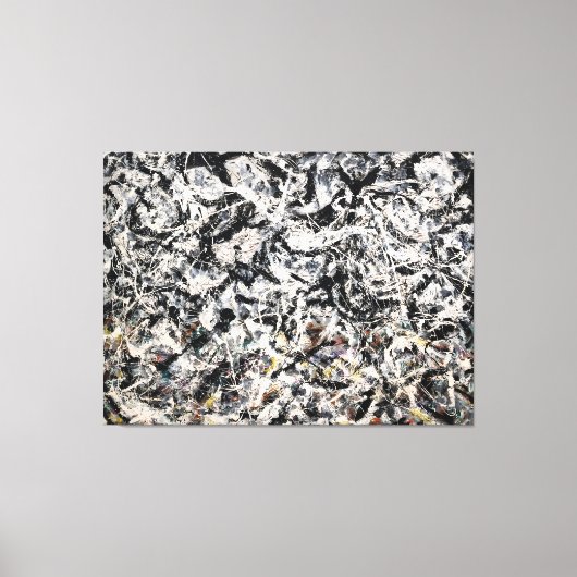 J. P. – グレーレインボー – 1953 – アクションペインティング – キャンバスプリント (正面)