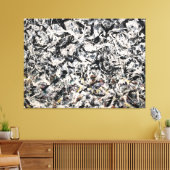 J. P. – グレーレインボー – 1953 – アクションペインティング – キャンバスプリント (インサイチュ (リビング))