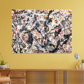 J.P.シルバー（ブラック、ホワイト、イエロー、レッド1948） キャンバスプリント (インサイチュ (リビング))