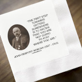 J.P.モーガンはどこかに行く第一歩 スタンダードカクテルナプキン