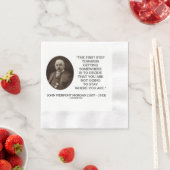 J.P.モーガンはどこかに行く第一歩 縁ありカクテルナプキン (インサイチュ)