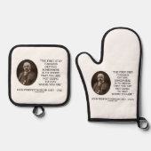 J.P.モーガンはどこかに行く第一歩 鍋つかみ&鍋敷きセット (正面)