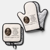 J.P.モーガンはどこかに行く第一歩 鍋つかみ&鍋敷きセット (正面/裏面)