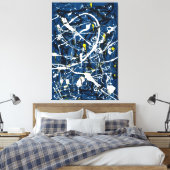 J. P. – 作曲番号16 - 1948 -抽象芸術- キャンバスプリント (インサイチュ (寝室))