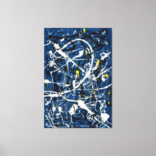 J. P. – 作曲番号16 - 1948 -抽象芸術- キャンバスプリント (正面)