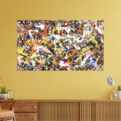 J. P. – 数値10 (収束) - 1952 - キャンバスプリント (インサイチュ (リビング))