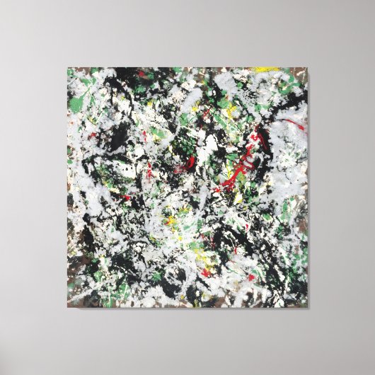 J. P. – 数値12 - 1950 – アクショ絵画ン – キャンバスプリント (正面)