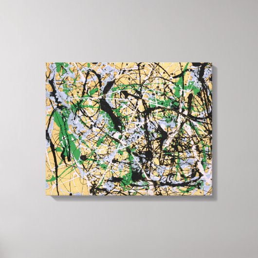 J. P. – 数値17 - 1949 – アクショ絵画ン – キャンバスプリント (正面)