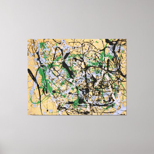 J. P. – 数値17 - 1949 – アクショ絵画ン –  キャンバスプリント (正面)