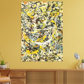 J. P. – 数値19 - 1949 – アクショ絵画ン –  キャンバスプリント (インサイチュ (リビング))