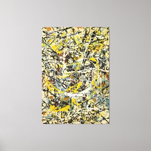 J. P. – 数値19 - 1949 – アクショ絵画ン –  キャンバスプリント (正面)