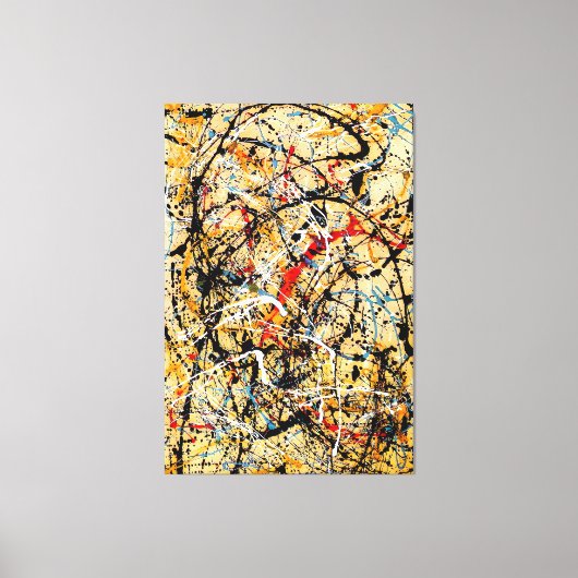 J. P. – 数値20 - 1949 – アクショ絵を描ン –  キャンバスプリント (正面)