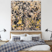 J. P. – 数値20 - 1950 – アクショ絵画ン –  キャンバスプリント (インサイチュ (寝室))