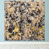 J. P. – 数値20 - 1950 – アクショ絵画ン –  キャンバスプリント (インサイチュ (ウッドフロア))