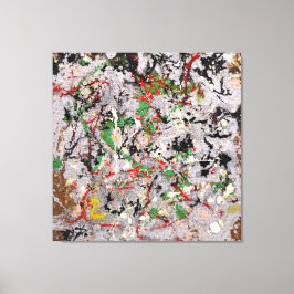 J. P. – 数値21 - 1950 – アクショ絵を描ン – キャンバスプリント