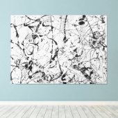 J. P. – 数値23 - 1948 – アクショ絵画ン –  キャンバスプリント (インサイチュ (ウッドフロア))