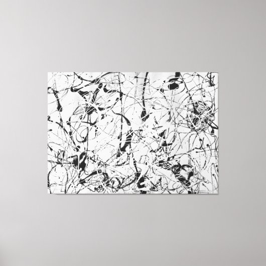 J. P. – 数値23 - 1948 – アクショ絵画ン –  キャンバスプリント (正面)