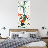 J. P. – 数値23 - 1949 – アクショ絵画ン –  キャンバスプリント (インサイチュ (寝室))