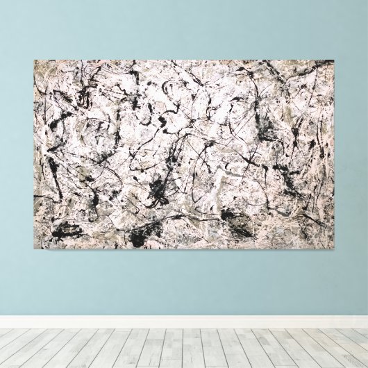 J. P. – 数値28 - 1950 – アクショ絵を描ン –  キャンバスプリント (インサイチュ (ウッドフロア))