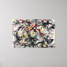 J. P. – 数値34 - 1949 – アクショ絵を描ン –  キャンバスプリント