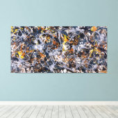 J. P. – 数値3 - 1950 – アクショ絵画ン –  キャンバスプリント (インサイチュ (ウッドフロア))