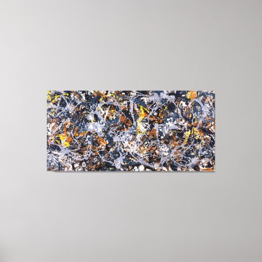 J. P. – 数値3 - 1950 – アクショ絵画ン –  キャンバスプリント (正面)