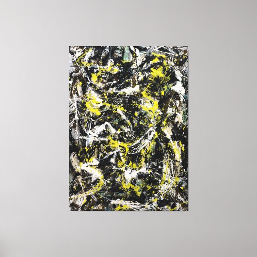 J. P. – 数値5 - 1950 – アクショ絵画ン – キャンバスプリント (正面)