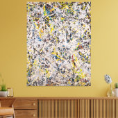 J. P. – 数値9 - 1949 – アクショ絵画ン – キャンバスプリント (インサイチュ (リビング))