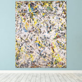 J. P. – 数値9 - 1949 – アクショ絵画ン – キャンバスプリント (インサイチュ (ウッドフロア))