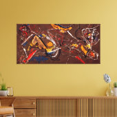 J. P. – 木製の馬 – 番号10 A - 1948 - キャンバスプリント (インサイチュ (リビング))