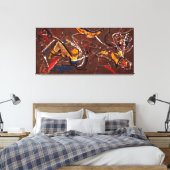 J. P. – 木製の馬 – 番号10 A - 1948 - キャンバスプリント (インサイチュ (寝室))