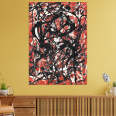 J. P. – 無料型枠- 1946 -抽象芸術表現主義 –  キャンバスプリント (インサイチュ (リビング))