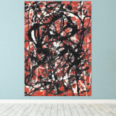 J. P. – 無料型枠- 1946 -抽象芸術表現主義 –  キャンバスプリント (インサイチュ (ウッドフロア))