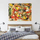 J. P. – 無題 – 1953-54 -抽象芸術表現主義 キャンバスプリント (インサイチュ (寝室))