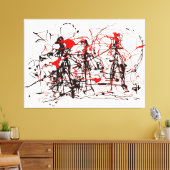 J. P. – 無題 – c.1948-1949 – アクショ絵を描ン – キャンバスプリント (インサイチュ (リビング))