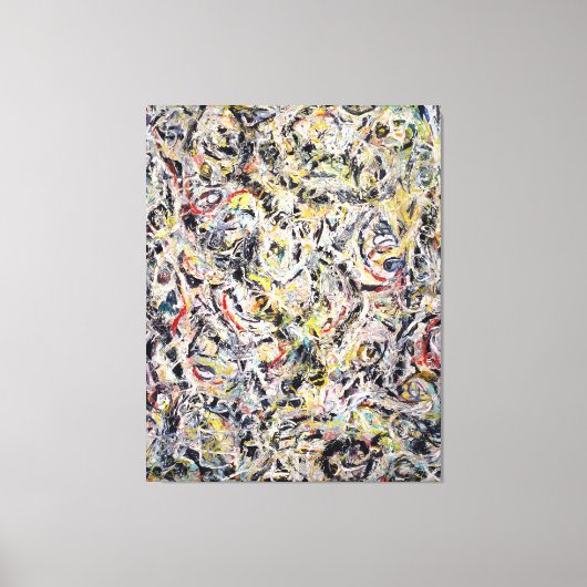 J. P. – 熱の中の目 – 1946 – アクショ絵画ンの –  キャンバスプリント (正面)