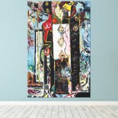 J. P. – 男性と女性 – 1942-1943 -抽象芸術- キャンバスプリント (インサイチュ (ウッドフロア))