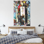 J. P. – 男性と女性 – 1942-1943 -抽象芸術- キャンバスプリント (インサイチュ (寝室))