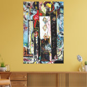 J. P. – 男性と女性 – 1942-1943 -抽象芸術- キャンバスプリント (インサイチュ (リビング))