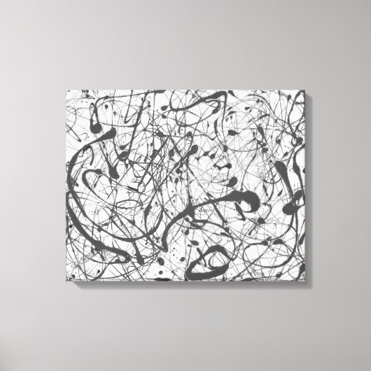 J. P. – 番号14 GRAY - 1948 – アクショ絵を描ン –  キャンバスプリント (正面)