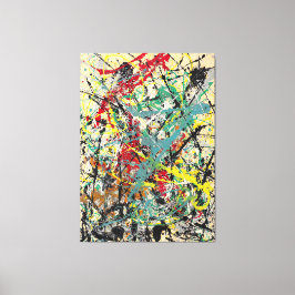 J. P. – 番号16 - 1949 – アクショ絵画ン –  キャンバスプリント