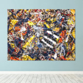 J. P. – 番号17A - 1948 – アクショ絵画ン – キャンバスプリント (インサイチュ (ウッドフロア))