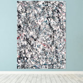 J. P. – 番号19 - 1948 – アクショ絵画ン –  キャンバスプリント (インサイチュ (ウッドフロア))