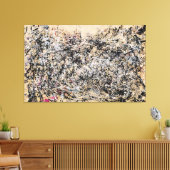 J. P. – 番号1A - 1948 – アクショ絵画ン –  キャンバスプリント (インサイチュ (リビング))