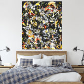 J. P. – 番号4 - 1951 – アクショ絵を描ン –  キャンバスプリント (インサイチュ (寝室))