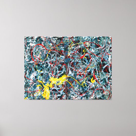 J. P. – 番号6 – 青、赤、黄 – 1948-- キャンバスプリント (正面)